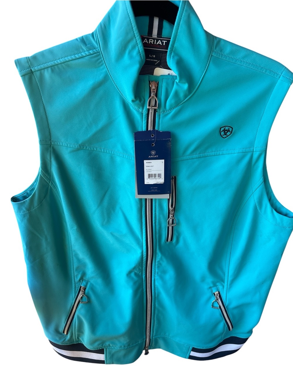 Ariat Women's Teal Zip Front Performance Vest